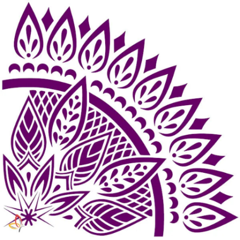 Big Stencil Mandala BS5435-60 60x60cm